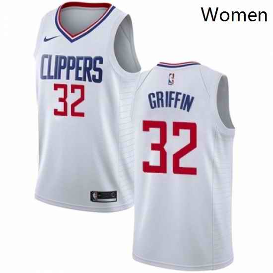 Womens Nike Los Angeles Clippers 32 Blake Griffin Authentic White NBA Jersey Association Edition